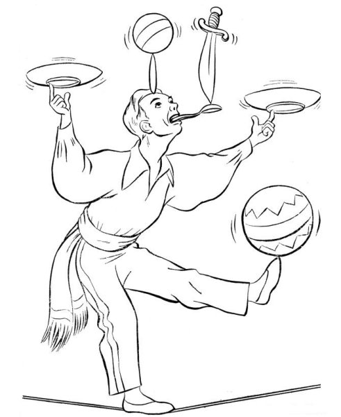 Шут жонглер