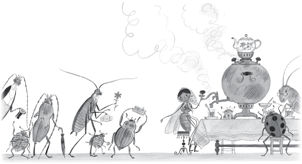 Муха Цокотуха иллюстрации Сутеева