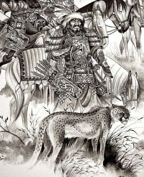 Чингиз Хан рисунки