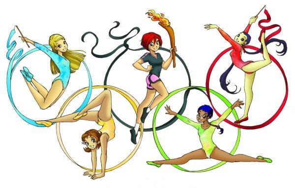 Гимнастка рисунок