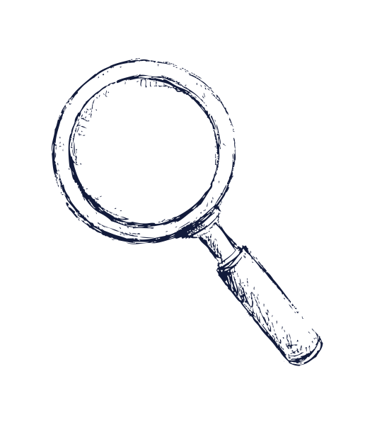 Лупа на прозрачном фоне