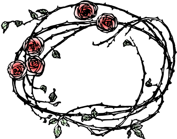 Венок из роз с шипами