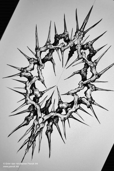 Тату шипы