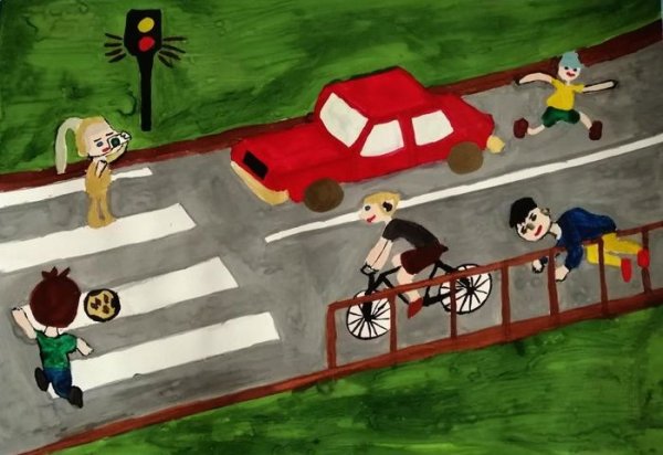 Берегись автомобиля рисунок на конкурс