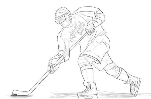 Хоккеист картинка