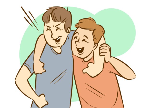 Два мультяшных друга