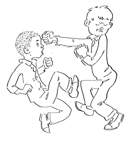 Дети здороваются друг с другом