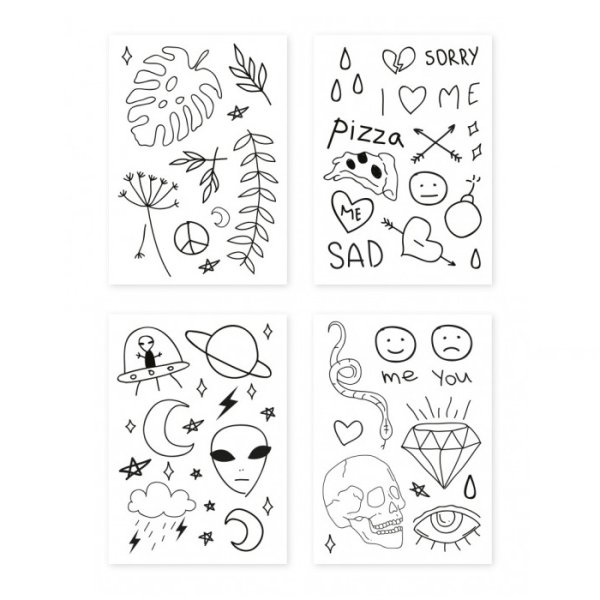 Переводные тату маленькие