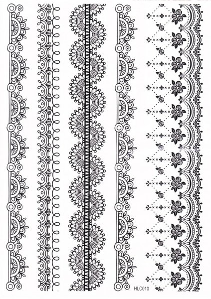 Переводная тату волк