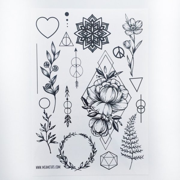 Переводные тату маленькие
