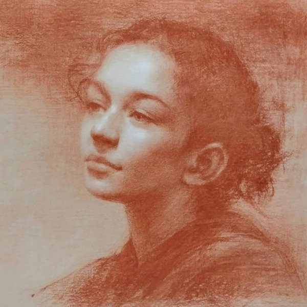 Портрет сангиной Академия Репина