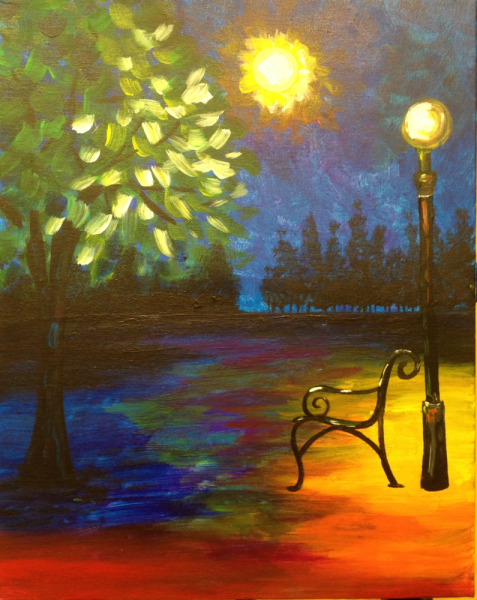 Летний вечер рисунок