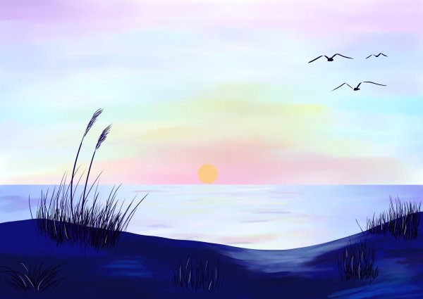 Вечер рисунок