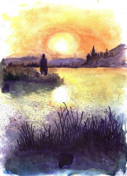 Нарисовать рассвет