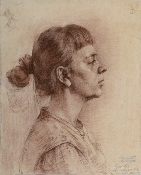 Рисунок сепией абстрактный