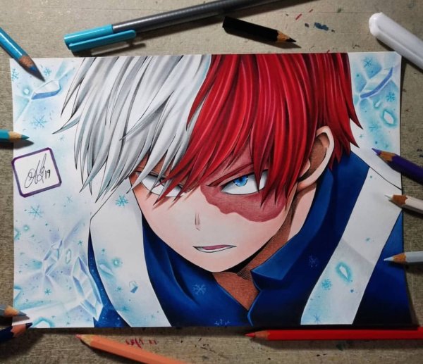 Скетчбук с Тодороки шото