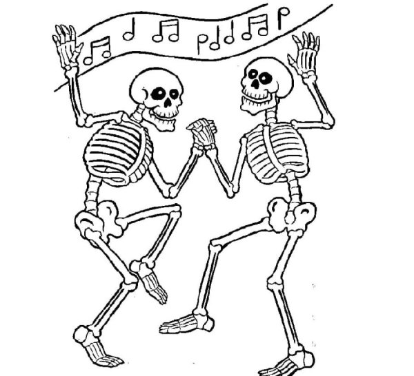 Скелет печать