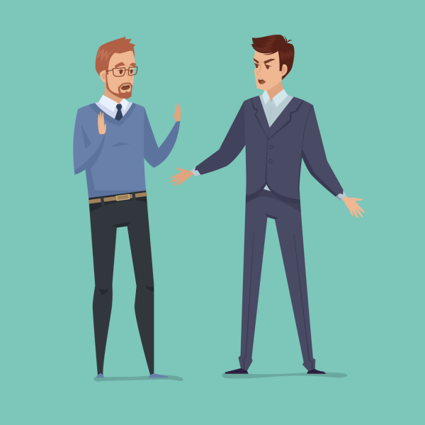 Два человека рисунок