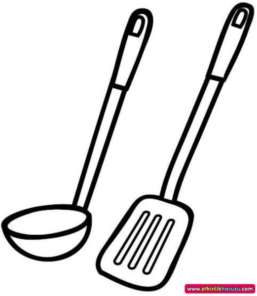 Раскраска кухонная посуда