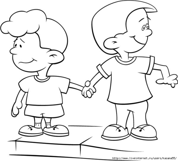 Два нарисованных человечка