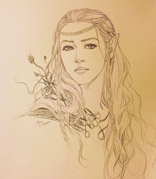 Эльфийки узоры на лице