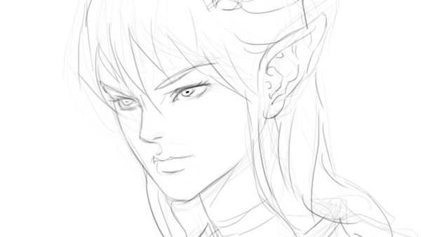 Рисования фэнтези карандаш