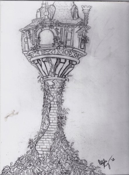 Башня Рапунцель рисунок
