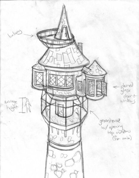 Башня Рапунцель вектор