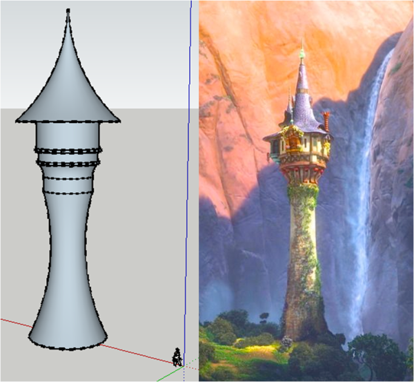 Принцессы Дисней башня Рапунцель