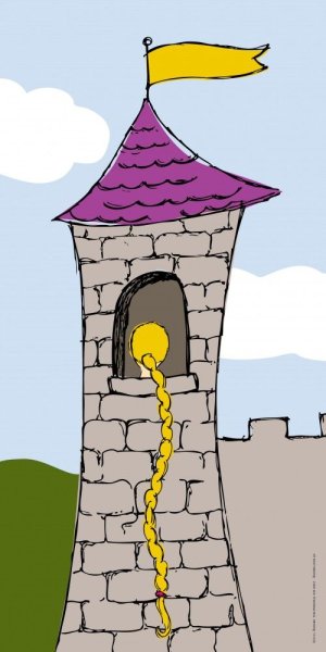 Сказочная башня карандашом