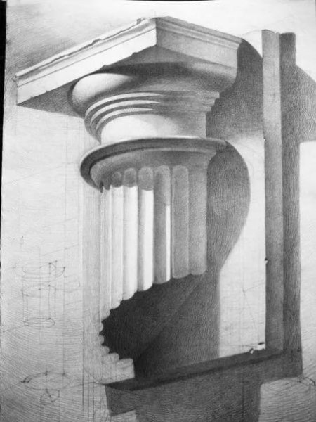 Коринфская Капитель рисунок