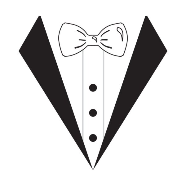 Галстук бабочка силуэт