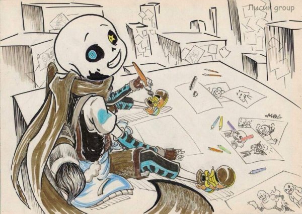 Инк Санс рисует Эррера