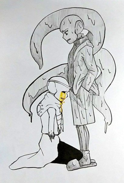 Найтмер Санс карандашом