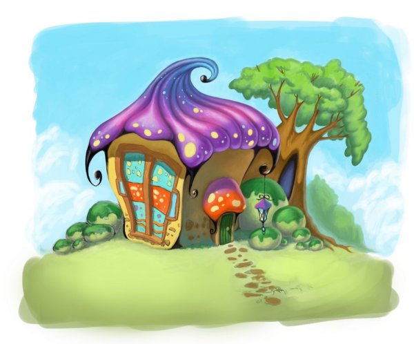 Сказочные домики мультяшные