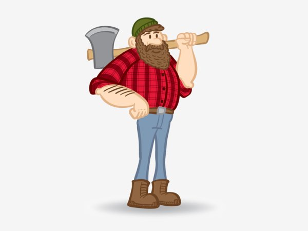 Дровосек мультяшный