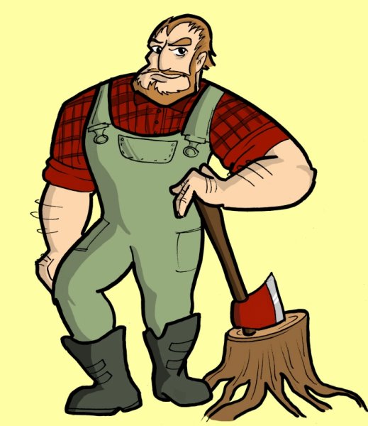 Лесоруб мультяшный