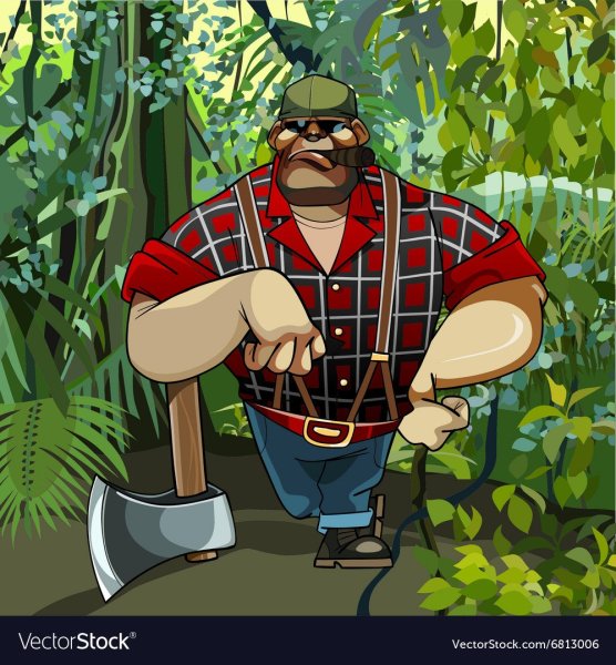 Лесоруб раскраска для детей