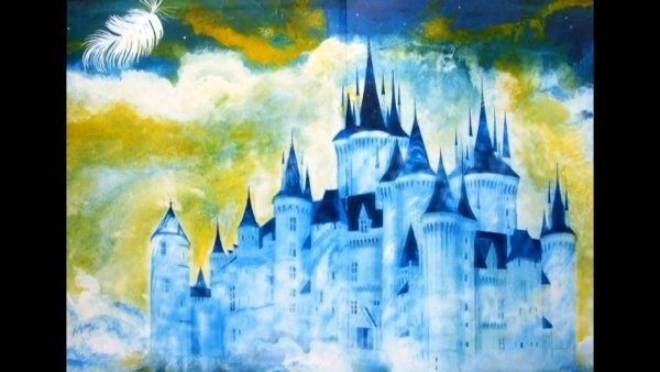 Сказочный город одним цветом