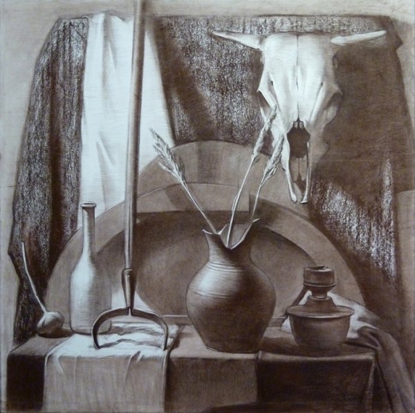 Натюрморт сангиной СХШ