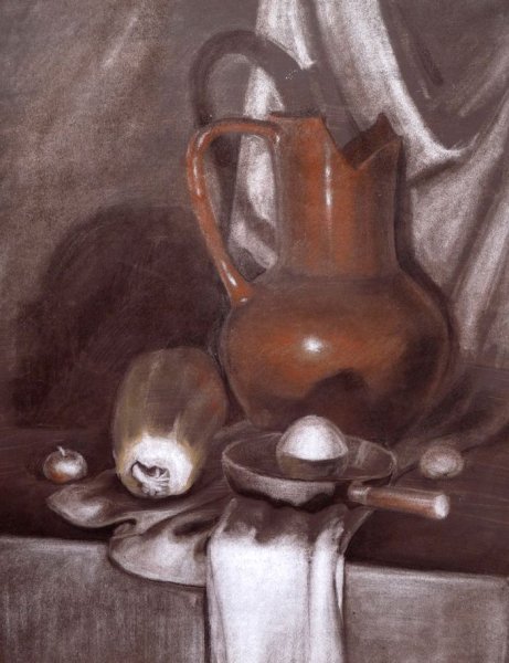 Натюрморт сангиной СХШ