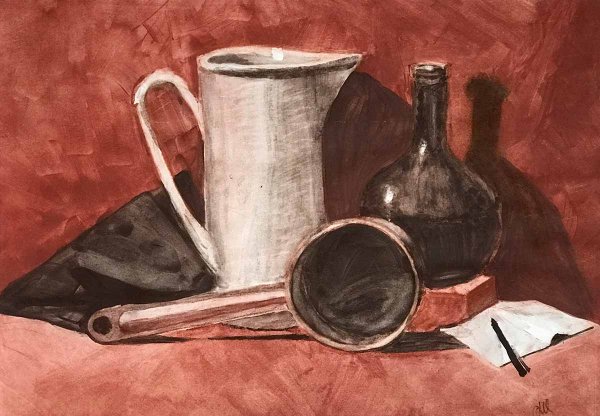 Натюрморт сангиной СХШ