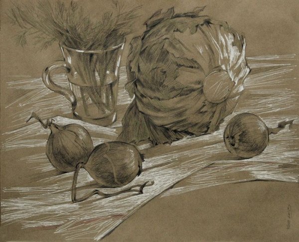 Натюрморт в графике