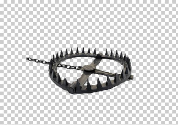 Капкан на белом фоне