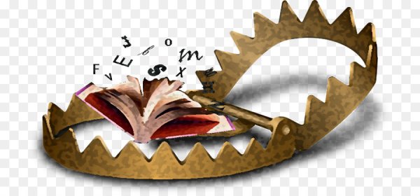 Капкан на прозрачном фоне