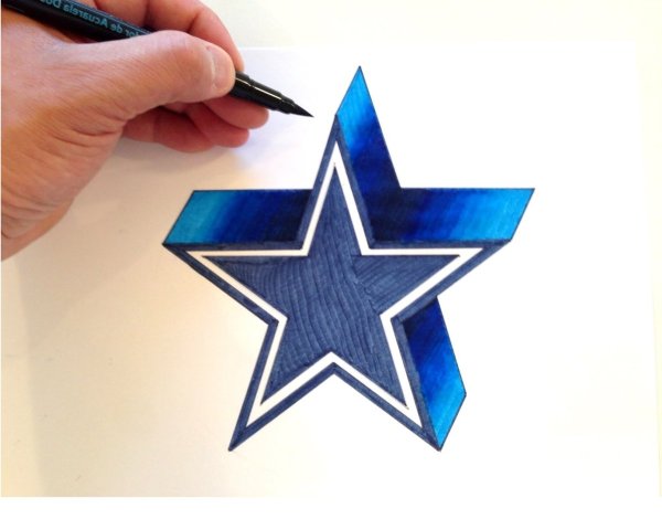 Звезда карандашом