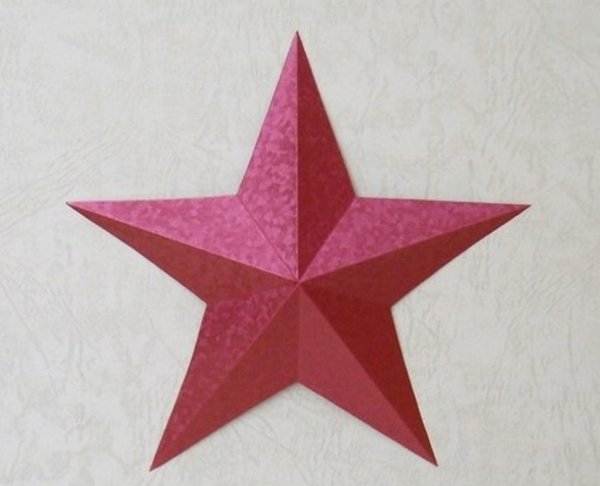 Объемная пятиконечная звезда