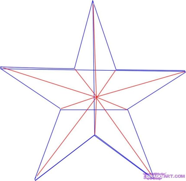 Пятиконечная звезда вид сбоку