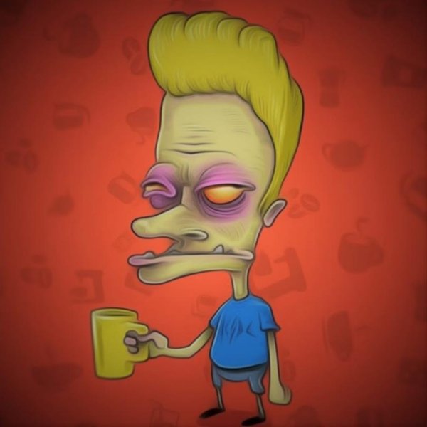 Мультяшный наркоман