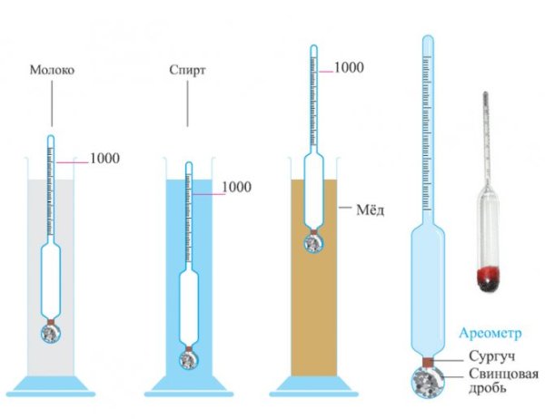 Ареометр принцип действия